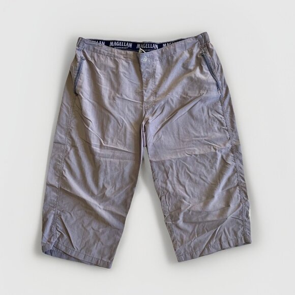 Magellan Sportswear Women’s Mocha Cargo Capri Pants Size X-Large - Picture 1 of 7